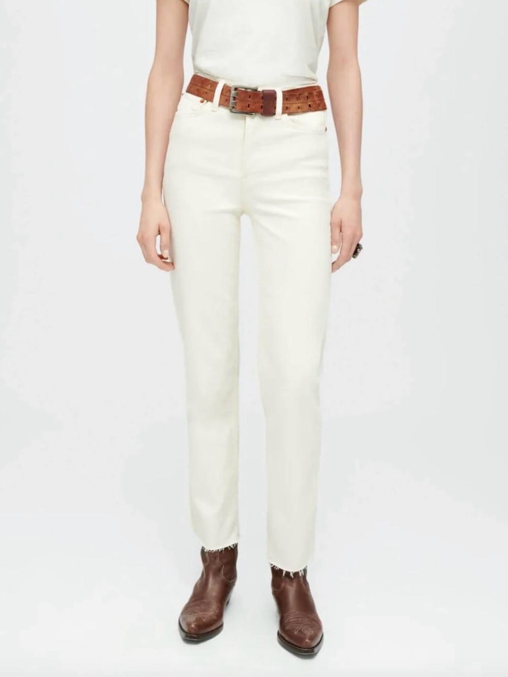 Re/done Comfort Stretch High Rise Stove Pipe Jeans